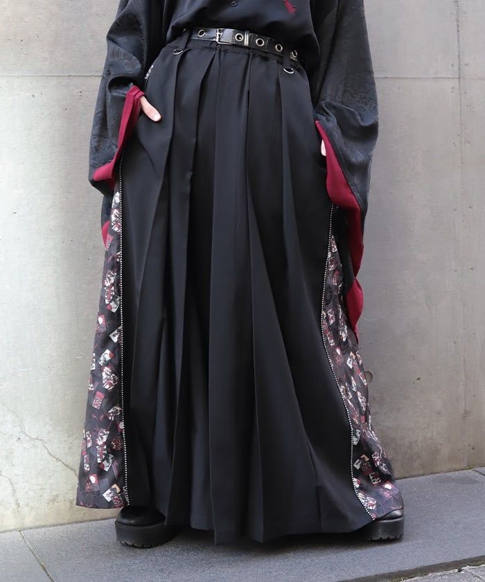 Hanafuda Panel Hakama Pants