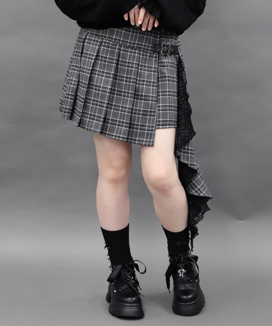 Side Frill Mini Skirt