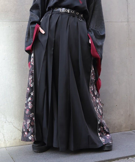 Hanafuda Panel Hakama Pants