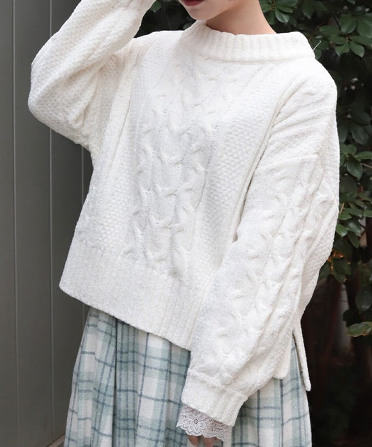 Chenille Yarn Knit Top